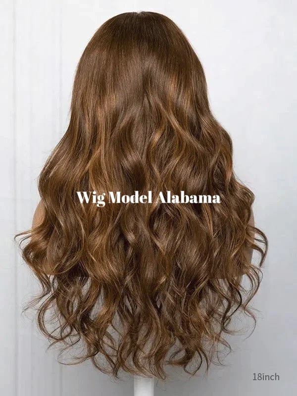 Wig Model Alabama - Medical Wigs Femperial - Wavy Caramel Brown Wig