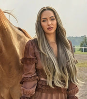 Ash Bronde Balayage Face Framing Money Piece Wig