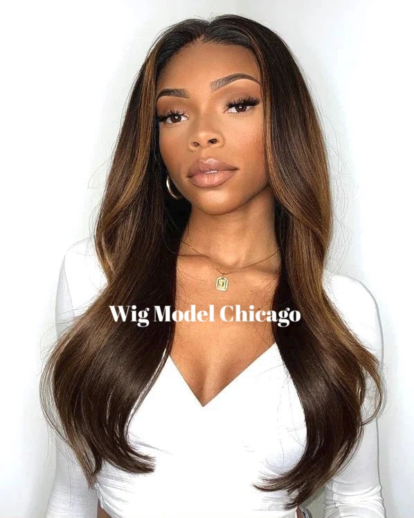 Wig Model Chicago - Medical Wigs Femperial - black woman wears affordable lace top wig