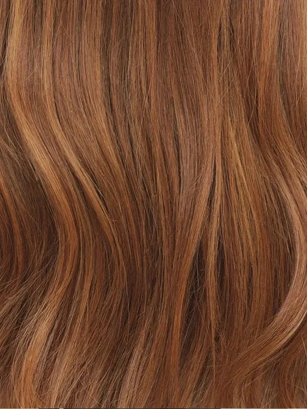 Copper Hair Face Framing Wig Model Lindsay Lohan