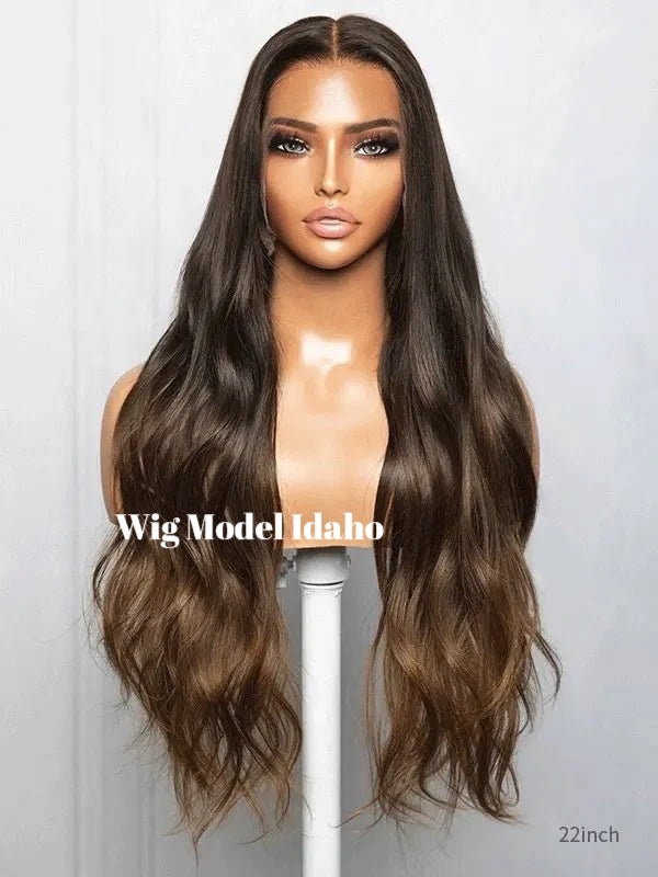 Wig Model Idaho - Medical Wigs Femperial - Affordable, lace-front long warm brunette wig.