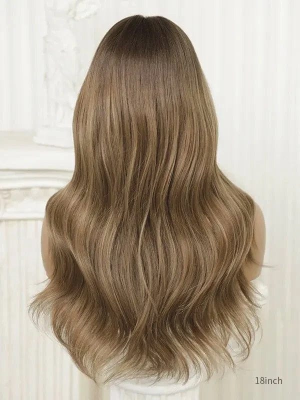 Latte Caramel Brown Balayage With Honey Blond Highlights Wig Model Georgia