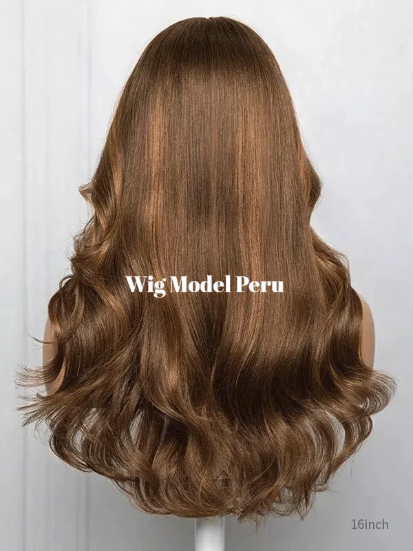 Wig Model Peru - Medical Wigs Femperial - Affordable Lace Front Nut Balayage Wig