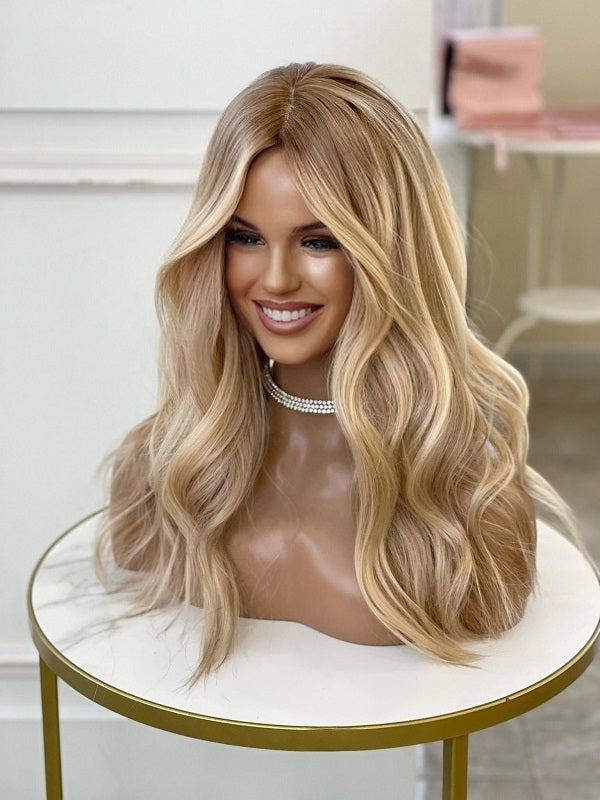 Blond Balayage Enhancer Hair Topper For Women With Hair loss 2407