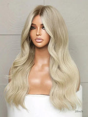 Warm Blond Tone Face Framing Wig Model Maryland