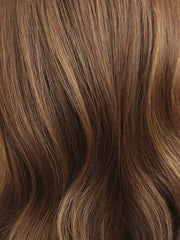 Wavy Caramel Brown Wig Model Alabama