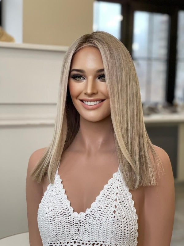 Shop medium length blond wig 2405 | Human hair lace top wig  Medical Wigs Femperial 